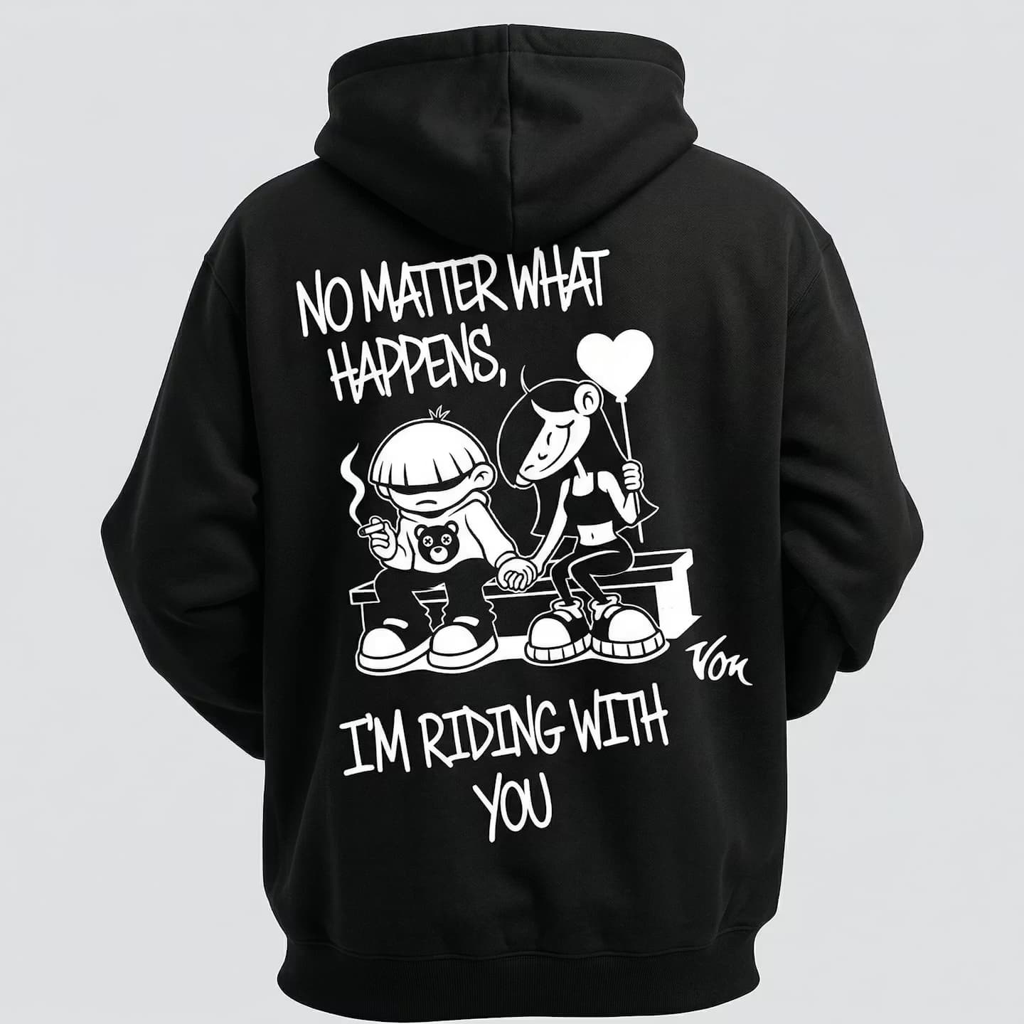 RIDING — Black — reverso