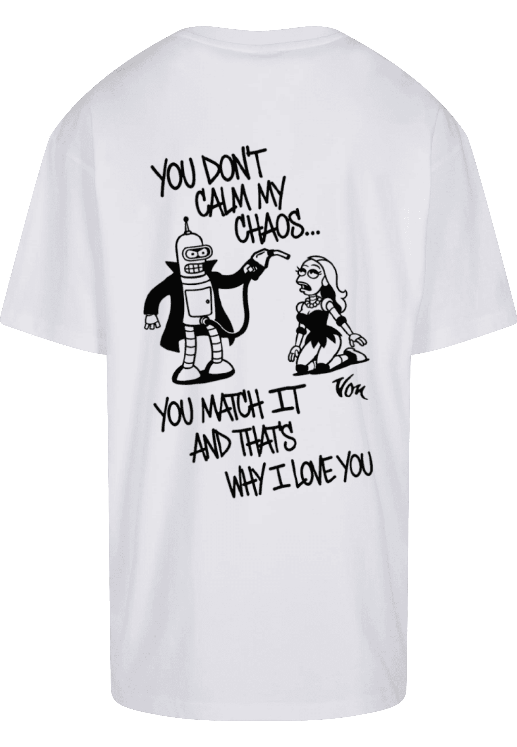 CHAOS — White — reverso